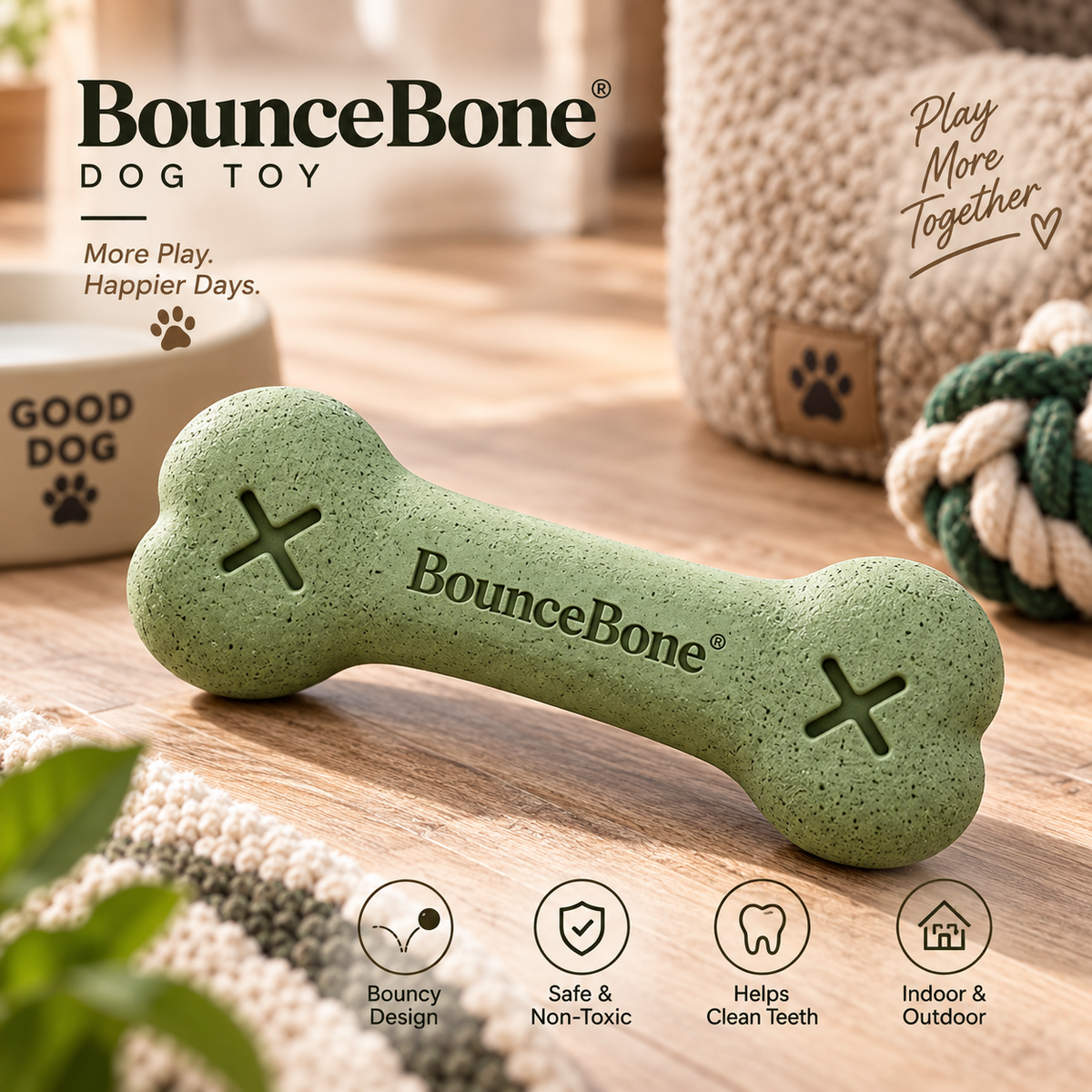 BounceBone® Dog Toy